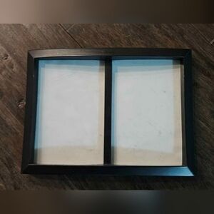dark brown double picture frame
